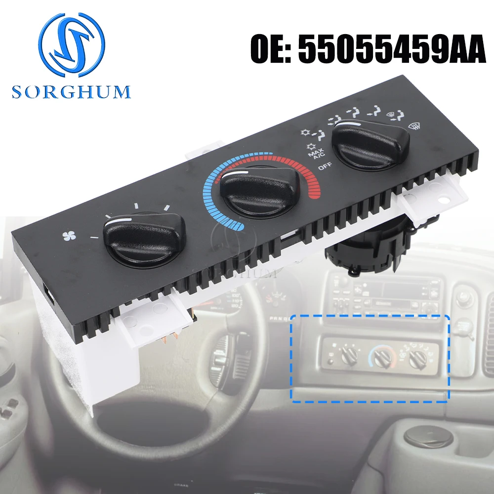 55055459AA HVAC Heater A/C Control Switch Panel For Dodge Ram 1500 2500 3500 Van 98-03 Front Climate Control Module 55055459AF
55055459AA HVAC Heater A/C Control Switch Panel For Dodge Ram 1500 2500 3500 Van 98-03 Front Climate Control Module 55055459AF