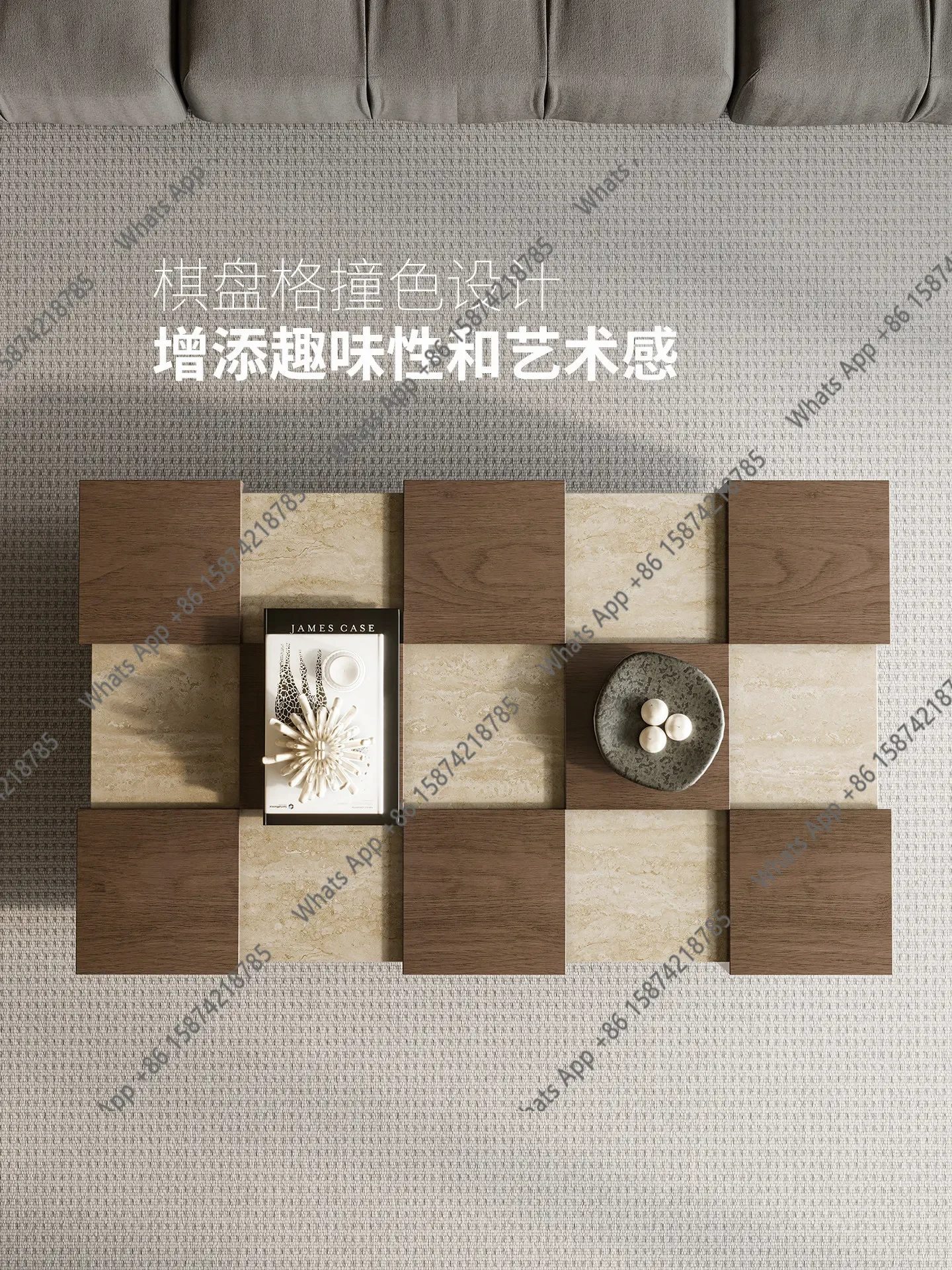 Living Room Coffee Table Household Simple Retro Coffee Table Checkerboard Color Matching Rectangular Coffee Table X
Living Room Coffee Table Household Simple Retro Coffee Table Checkerboard Color Matching Rectangular Coffee Table X