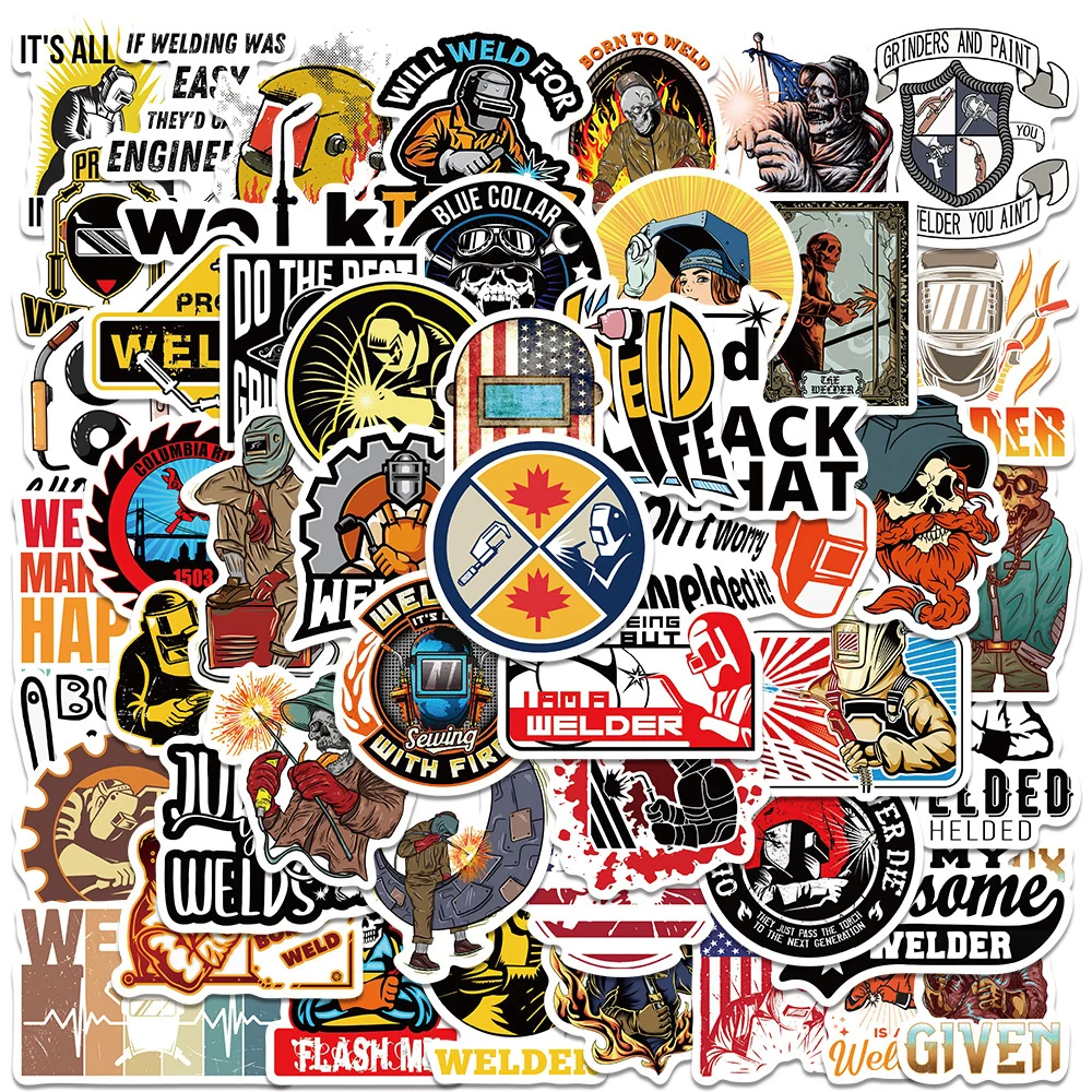 10/30/50pcs Cartoon Welder Stickrs for Motorcycle Luggage Helmet Laptop Guitar Cool Waterproof Graffiti Sticker Decoration Toys
10/30/50pcs Cartoon Welder Stickrs for Motorcycle Luggage Helmet Laptop Guitar Cool Waterproof Graffiti Sticker Decoration Toys