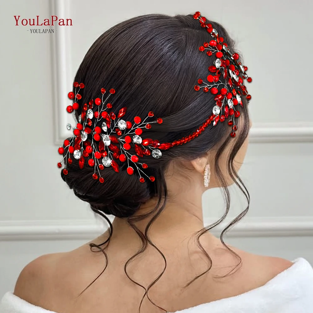 YouLaPan Red Crystal Rhinestone Bridal Headbands Tiaras Head Hoop For Women Bride Wedding Hair Accessories Jewelry Gift HP804
YouLaPan Red Crystal Rhinestone Bridal Headbands Tiaras Head Hoop For Women Bride Wedding Hair Accessories Jewelry Gift HP804