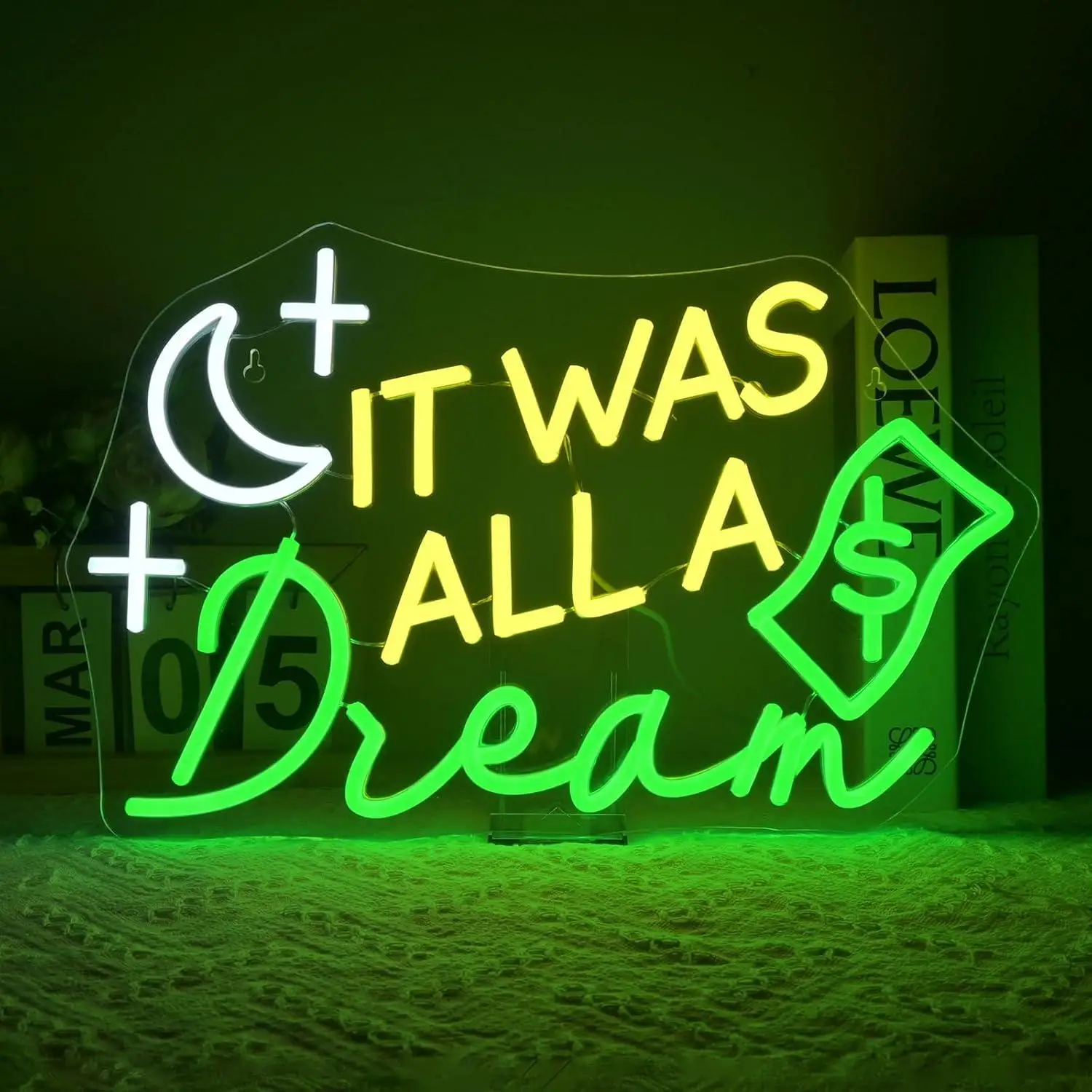 It Was All a Dream Neon Sign USB Powered LED Dimmable Neon Lights for Bar Tiki Bedroom Man Cave Gaming Room Decoration Gifts
It Was All a Dream Neon Sign USB Powered LED Dimmable Neon Lights for Bar Tiki Bedroom Man Cave Gaming Room Decoration Gifts