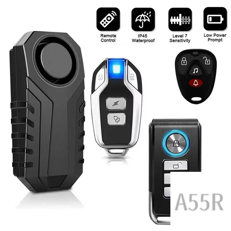 5R-IP55 Waterproof Bicycle Alarm Remote Control Anti-Theft Motorbike Detector Alarm System
5R-IP55 Waterproof Bicycle Alarm Remote Control Anti-Theft Motorbike Detector Alarm System