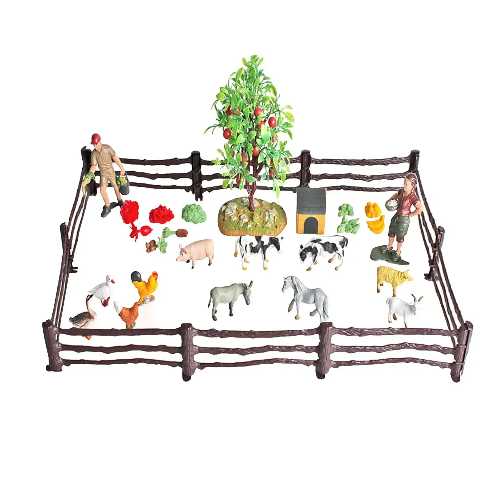 36 Pieces Sand Table Farm Scene Playset, Animals Figures Statue for Micro Landscape
36 Pieces Sand Table Farm Scene Playset, Animals Figures Statue for Micro Landscape