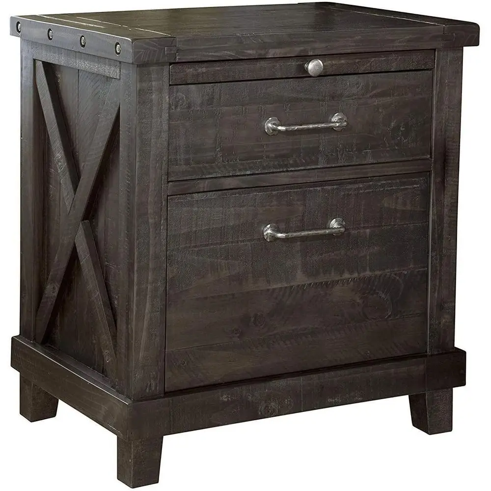 Прикроватная тумбочка ручной работы из дерева, с двумя ящиками, в стиле «Йосемити» - Caé
Прикроватная тумбочка ручной работы из дерева, с двумя ящиками, в стиле «Йосемити» - Caé