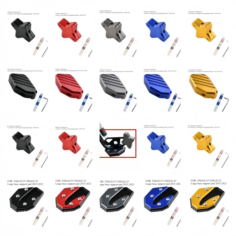 Motorcycle parking frame with enlarged side support side foot support pads for Yamaha NMAX 155 125 NMAX155 NMAX125 2015-2024
Motorcycle parking frame with enlarged side support side foot support pads for Yamaha NMAX 155 125 NMAX155 NMAX125 2015-2024
