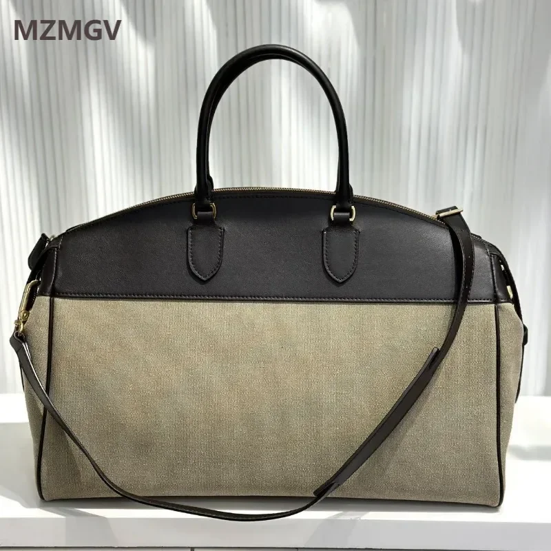 Luxury Design Linen Canvas Spliced Cowhide Women's Tote High Quality Large Capacity Commuter Handbag Work Single Shoulder Bag
Luxury Design Linen Canvas Spliced Cowhide Women's Tote High Quality Large Capacity Commuter Handbag Work Single Shoulder Bag