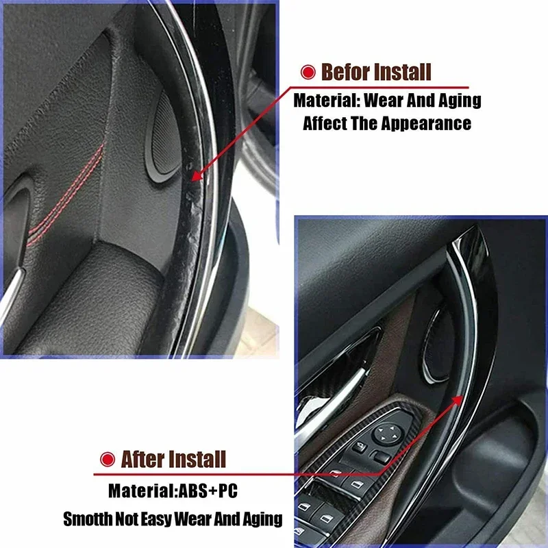 1 пара, накладки на дверные ручки для BMW 3/4 Series F30 F35 320i 320Li 328i 328Li 335i 335Li 2012-2018
1 пара, накладки на дверные ручки для BMW 3/4 Series F30 F35 320i 320Li 328i 328Li 335i 335Li 2012-2018