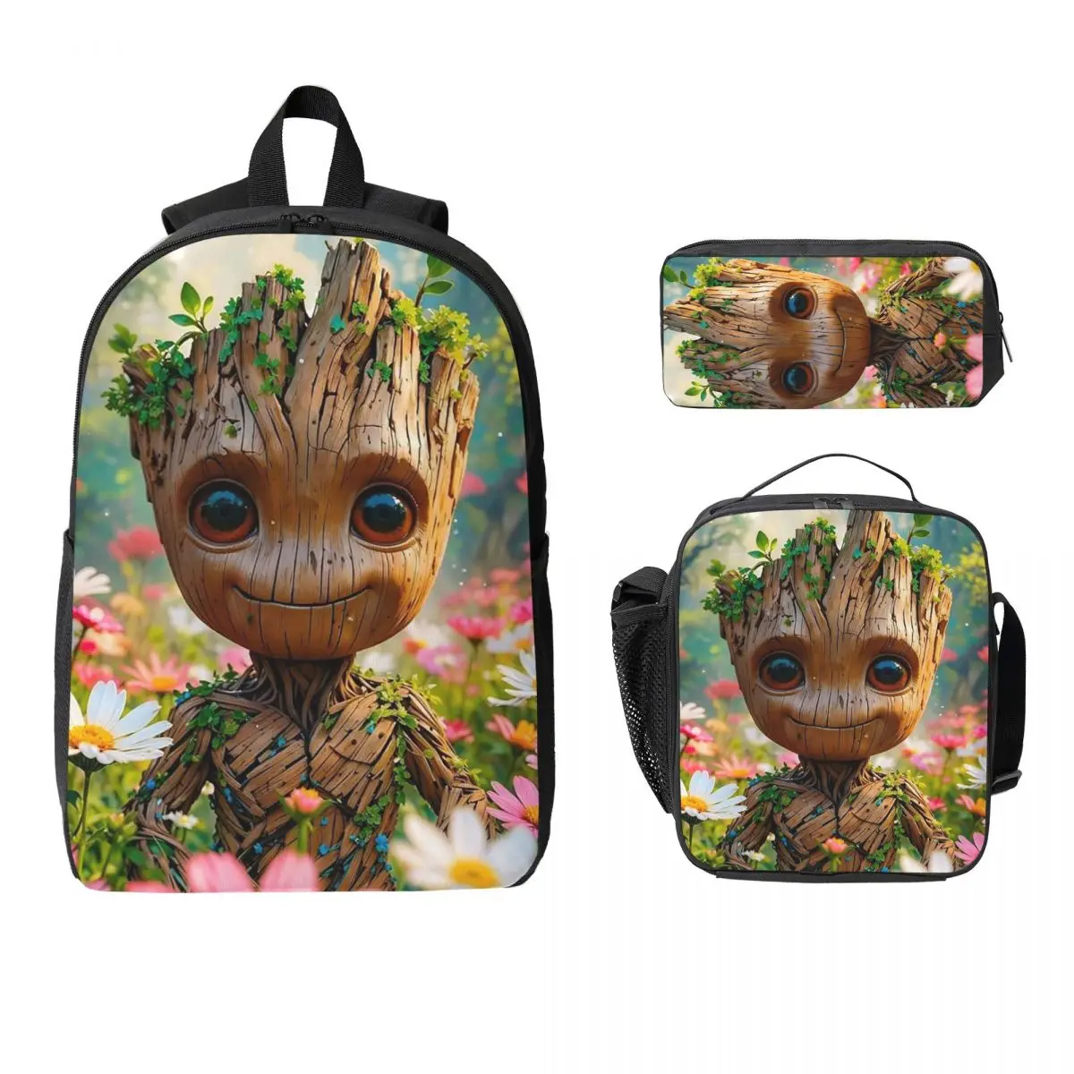 Groot Cartoon Backpack Student Boys Girls BookBag School Bag Laptop Shoulder Bags 3ps Insulated Lunch Bag Pencil Case
Groot Cartoon Backpack Student Boys Girls BookBag School Bag Laptop Shoulder Bags 3ps Insulated Lunch Bag Pencil Case