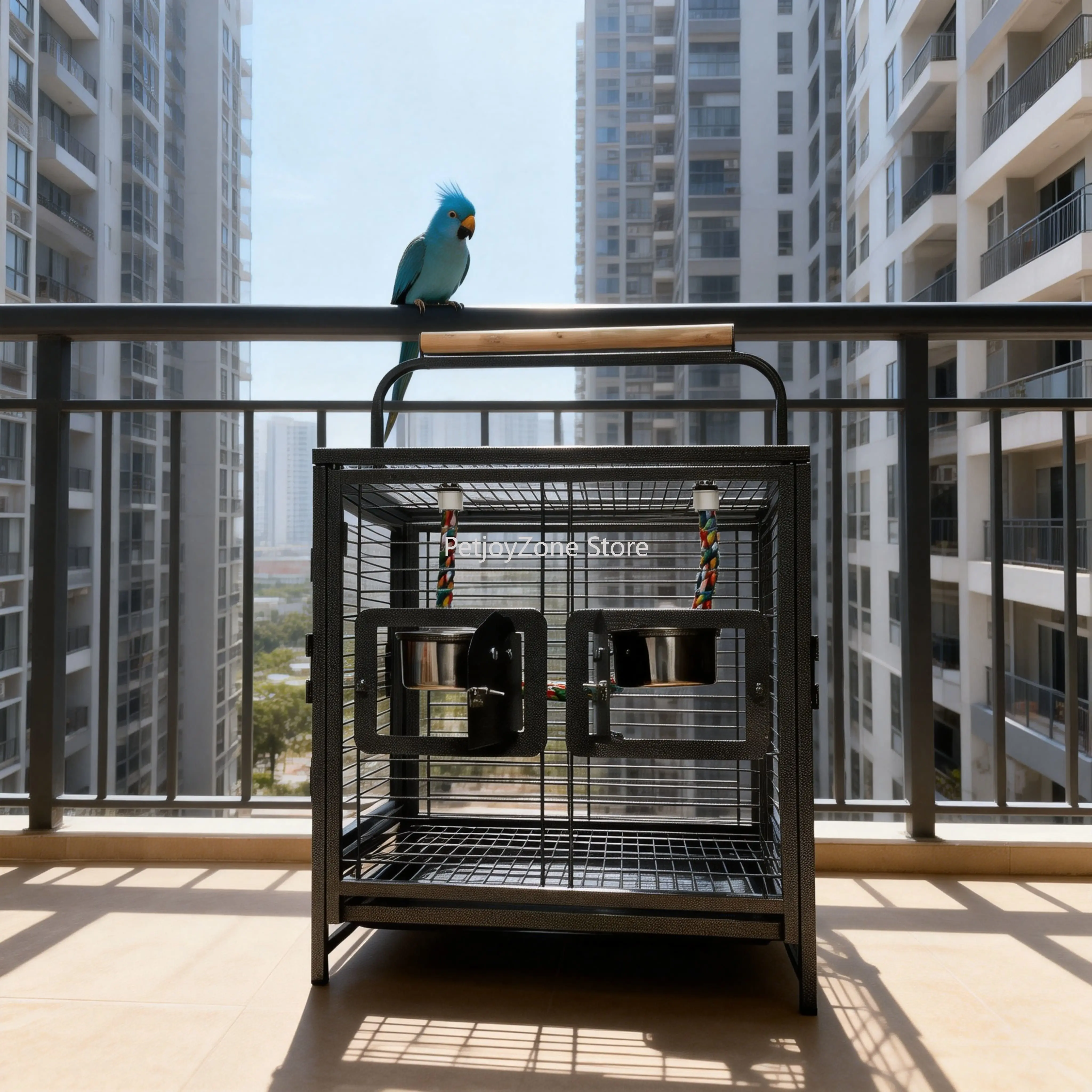 Lightweight Travel Bird Cage Iron Portable Easy To Assemble Modern Simple Design For Parakeets Cockatiels Conures Small
Lightweight Travel Bird Cage Iron Portable Easy To Assemble Modern Simple Design For Parakeets Cockatiels Conures Small
