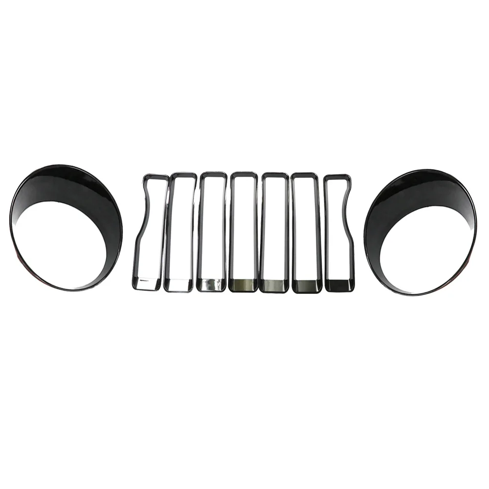 Новая высококачественная решетка Сахара, накладка на переднюю фару, черная, простая установка для Wrangler JL 2018 + Gladiator JT
Новая высококачественная решетка Сахара, накладка на переднюю фару, черная, простая установка для Wrangler JL 2018 + Gladiator JT