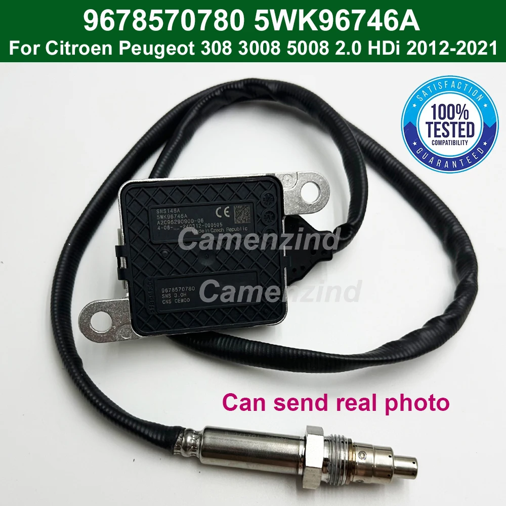 5WK96746A 9678570780 5WK9 6746A New NOX Sensor Nitrogen Oxide Sensor For Citroen Peugeot 308 3008 5008 2.0 HDi 2012-2021
5WK96746A 9678570780 5WK9 6746A New NOX Sensor Nitrogen Oxide Sensor For Citroen Peugeot 308 3008 5008 2.0 HDi 2012-2021