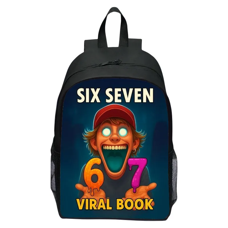 New printed 67six seven backpack for elementary school students, casual cartoon lightweight backpack for 12th grade
New printed 67six seven backpack for elementary school students, casual cartoon lightweight backpack for 12th grade