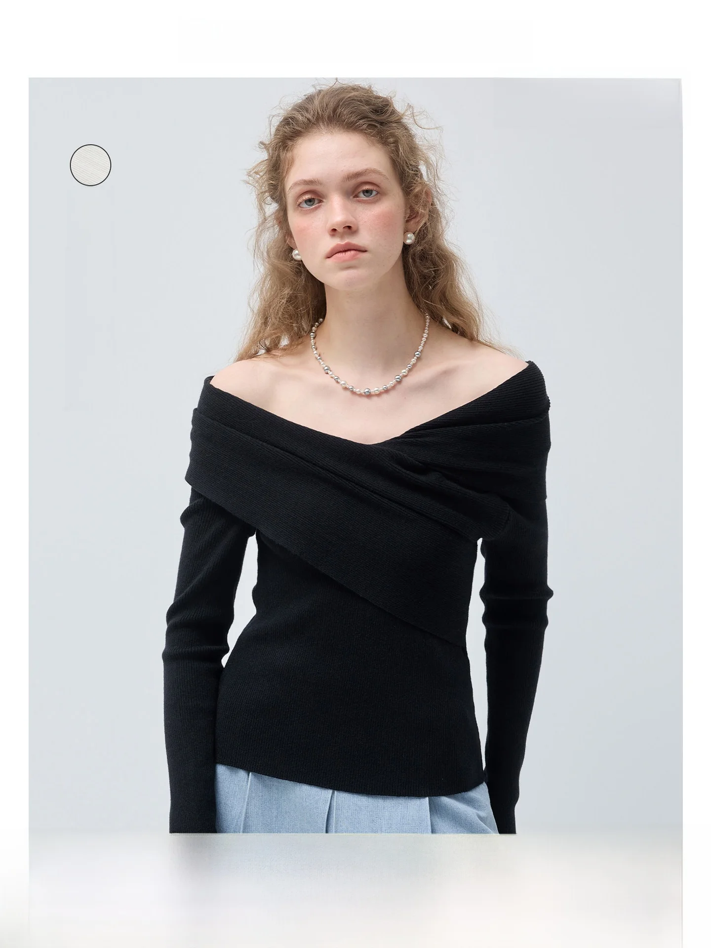 Black Tone VEGA CHANG Women's Knitted Woolen Sweater One Shoulder Waist Cinched Long Sleeve Korean Style Top for Autumn
Black Tone VEGA CHANG Women's Knitted Woolen Sweater One Shoulder Waist Cinched Long Sleeve Korean Style Top for Autumn