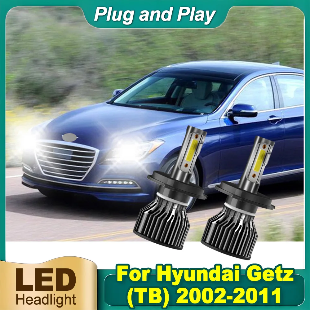 2PCS H4 High Low Beam LED Headlight 6000K White Super Bright 120W 20000LM For Hyundai Getz (TB) 2002-2010 2011 Canbus Car Light
2PCS H4 High Low Beam LED Headlight 6000K White Super Bright 120W 20000LM For Hyundai Getz (TB) 2002-2010 2011 Canbus Car Light