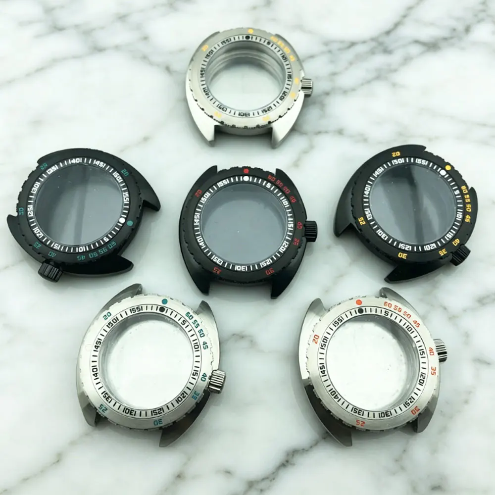 40mm Black Silver Shrouded Case 316L Stainless Steel Sapphire Glass 5bar Waterproof Suitable for NH35 NH36 Movement
40mm Black Silver Shrouded Case 316L Stainless Steel Sapphire Glass 5bar Waterproof Suitable for NH35 NH36 Movement
