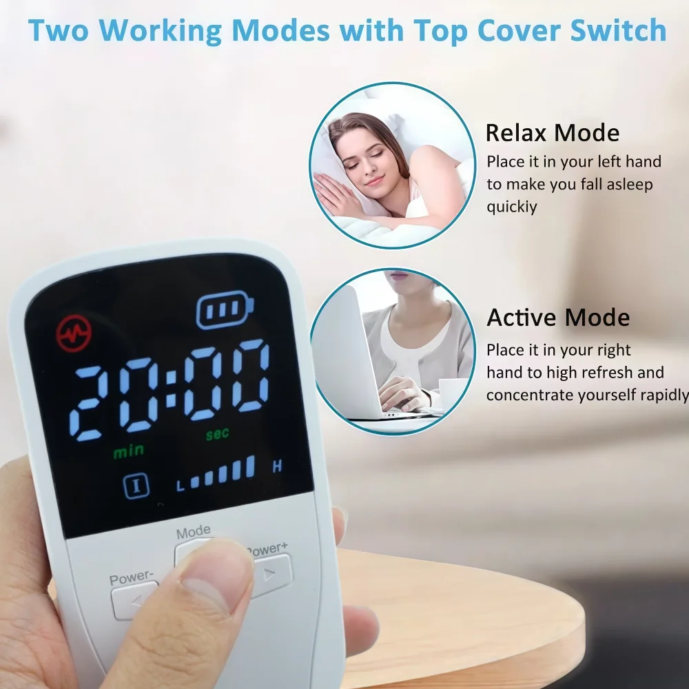 New Handheld CES Sleep Aid Microcurrent EMS Pulse Device Hypnosis Insomnia Mental Stress Pressure Relief Anxiety Eliminat Relax
New Handheld CES Sleep Aid Microcurrent EMS Pulse Device Hypnosis Insomnia Mental Stress Pressure Relief Anxiety Eliminat Relax