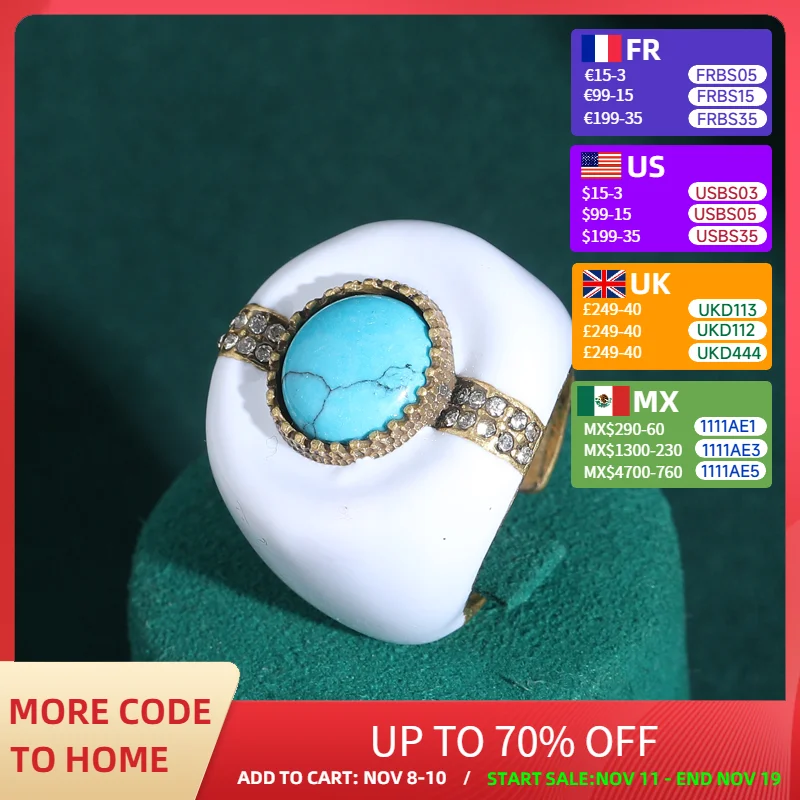 Vintage Jewelry Natural Stone Turquoise Ring Woman Blue Sapphire White Gold Color Antique High Quality Engagement 2025
Vintage Jewelry Natural Stone Turquoise Ring Woman Blue Sapphire White Gold Color Antique High Quality Engagement 2025