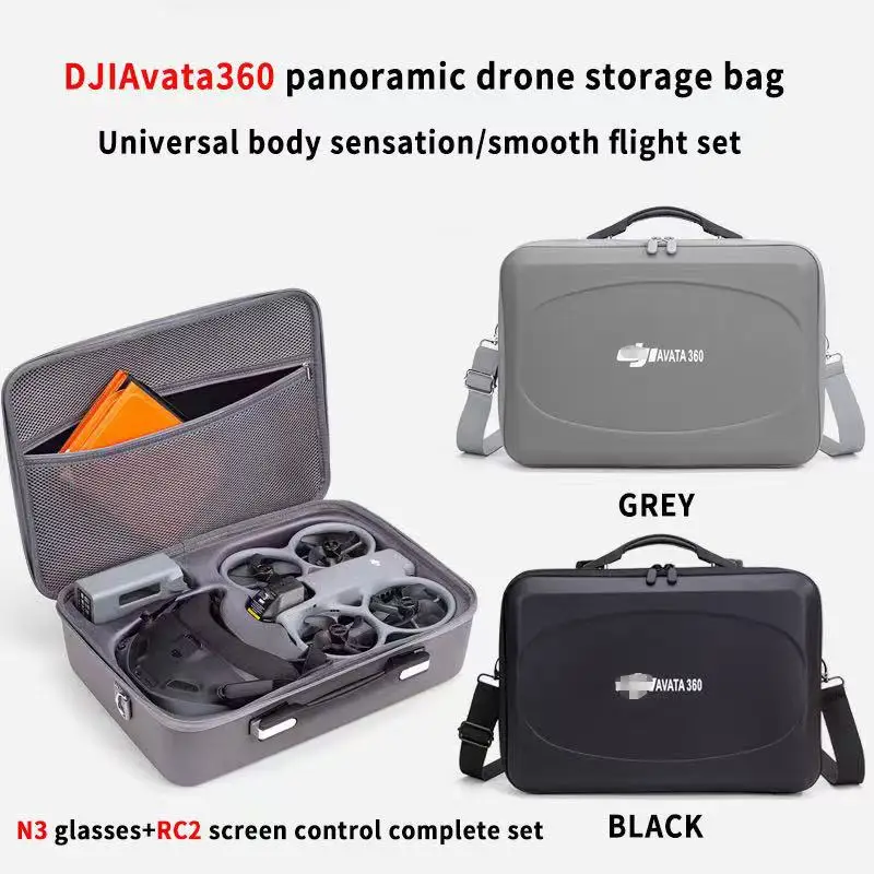 For DJI Avata 360 drone Storage Bag Carrying Case Shoulder Bag Accessories N3 glasses RC2 Handbag for Avata360 Hardshell Box
For DJI Avata 360 drone Storage Bag Carrying Case Shoulder Bag Accessories N3 glasses RC2 Handbag for Avata360 Hardshell Box