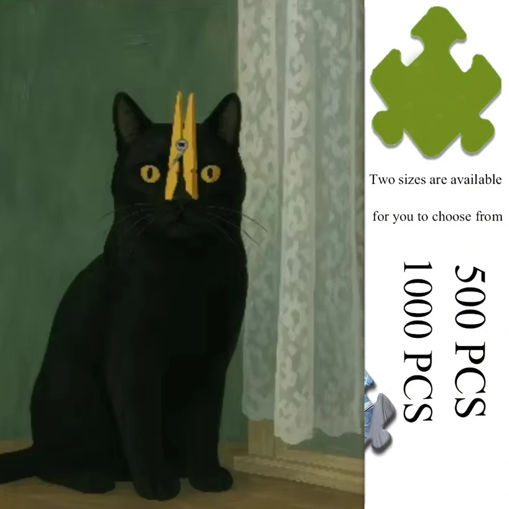 Jigsaw Puzzles Adults Black Cat Home Puzzle Stress Relief Entertainment Toys Puzzles Christmas Gift
Jigsaw Puzzles Adults Black Cat Home Puzzle Stress Relief Entertainment Toys Puzzles Christmas Gift