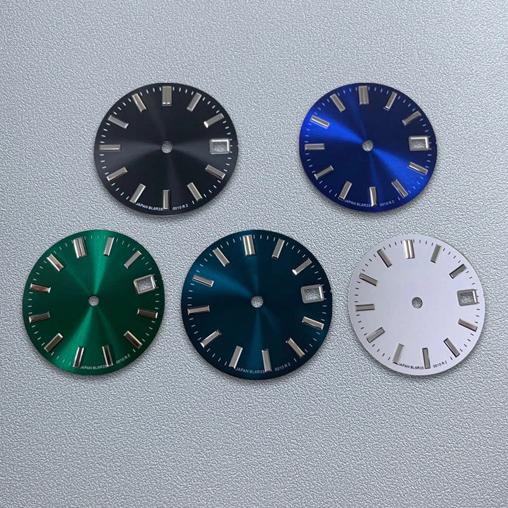 28.5mm G S Logo Sunbrust Dial Suitable for NH35/NH36/7S/4R Movement High-Quality Watch Modification Accessories
28.5mm G S Logo Sunbrust Dial Suitable for NH35/NH36/7S/4R Movement High-Quality Watch Modification Accessories