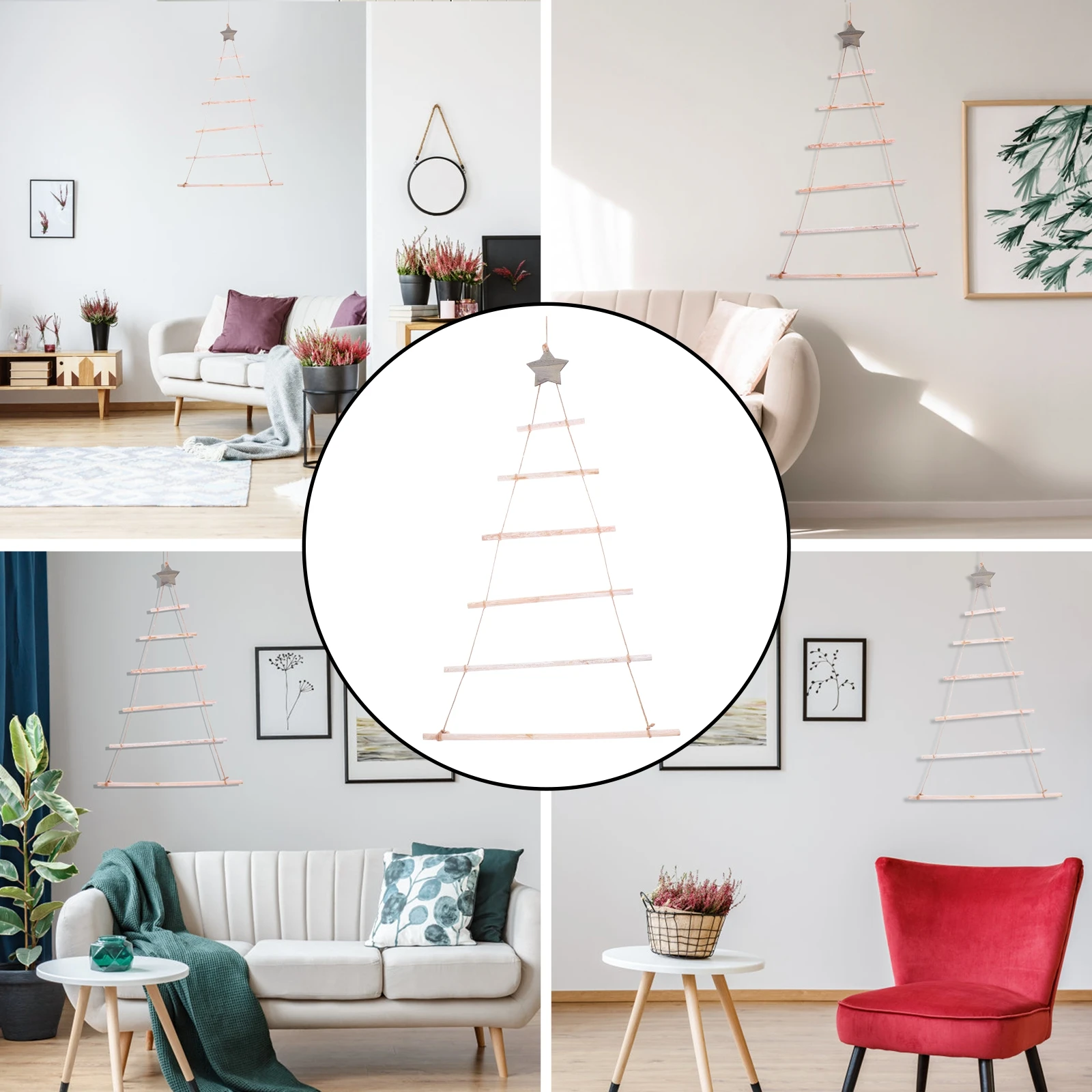 Greeting Card Christmas Tree Decorations Wall Mounted Ladder Hemp Rope Hanging Ladders
Greeting Card Christmas Tree Decorations Wall Mounted Ladder Hemp Rope Hanging Ladders