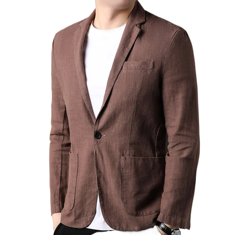 Spring and Summer New High Quality Men's Linen Suit Fashion Handsome Slim-fit All-in-one Trend Men's Coat 70% Ramie 30% Cotton
Spring and Summer New High Quality Men's Linen Suit Fashion Handsome Slim-fit All-in-one Trend Men's Coat 70% Ramie 30% Cotton