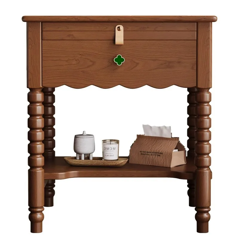Retro style solid wood bedside table Simple modern ash wood bedroom Home locker Medium antique storage
Retro style solid wood bedside table Simple modern ash wood bedroom Home locker Medium antique storage