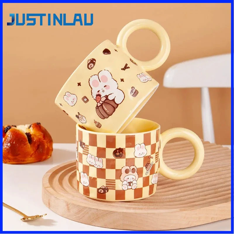 JUSTINLAU 350ML Cute Rabbit Coffee Mug Underglaze Colored Ceramics Household Milk Cup Couple's Water Cup Spot Gift Box Packaging
JUSTINLAU 350ML Cute Rabbit Coffee Mug Underglaze Colored Ceramics Household Milk Cup Couple's Water Cup Spot Gift Box Packaging