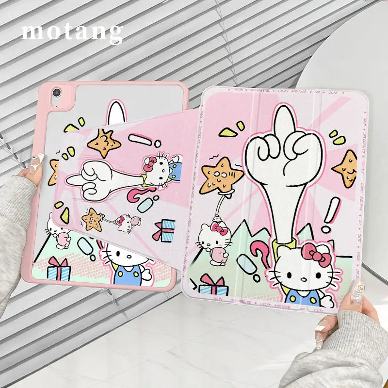 Sanrios Cute Hello Kittys Ipadair6 Tablet Shell New Cartoon Acrylic Desktop Flip Print Fashion Student Tablet Protective Shell
Sanrios Cute Hello Kittys Ipadair6 Tablet Shell New Cartoon Acrylic Desktop Flip Print Fashion Student Tablet Protective Shell