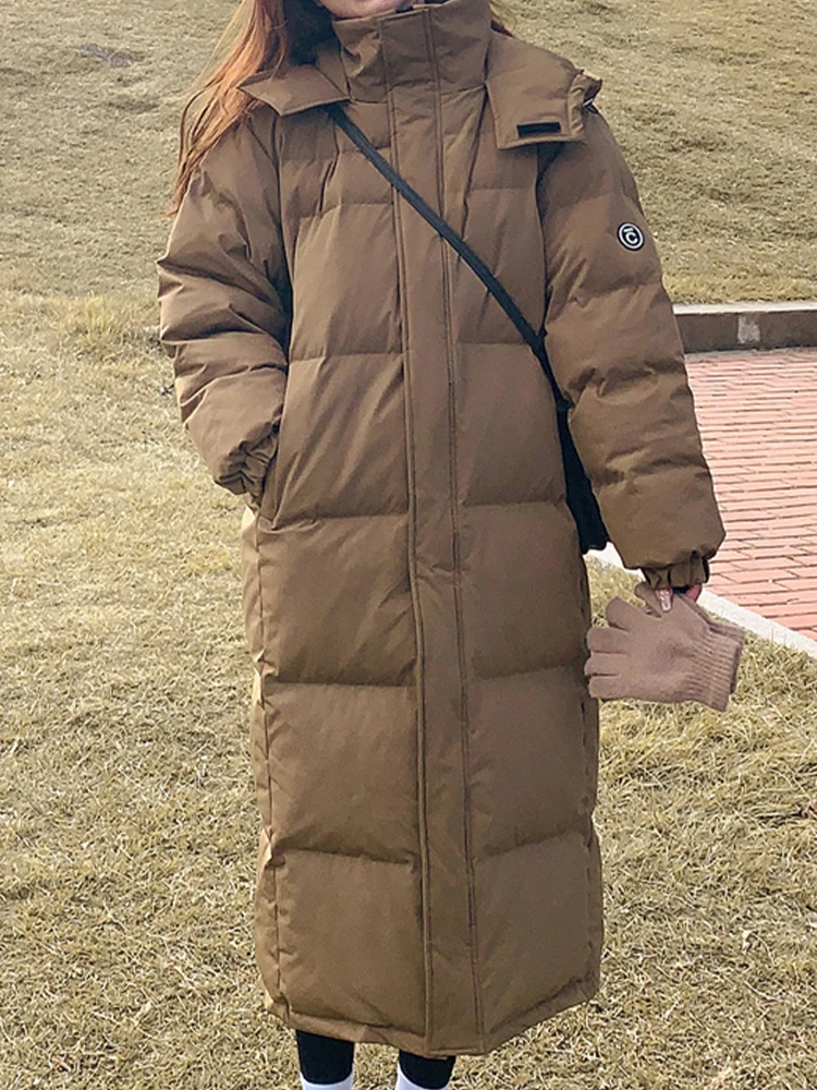 Long Down Jacket Women Winter Korean Fashion Hooded Coat Female Thicken Warm Parkas Ladies Elegant Loose Casual Outerwear
Long Down Jacket Women Winter Korean Fashion Hooded Coat Female Thicken Warm Parkas Ladies Elegant Loose Casual Outerwear