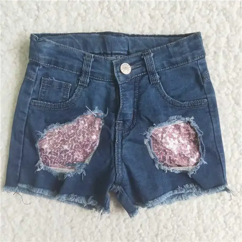 Wholesale price High Quality Kids Clothing Wholesale Girls Fashion Pink Sequin Patch Style Denim Shorts With Pocket Buttons
Wholesale price High Quality Kids Clothing Wholesale Girls Fashion Pink Sequin Patch Style Denim Shorts With Pocket Buttons