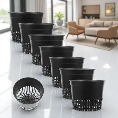 10Pcs Hydroponics Plastic Drainage Basket Black Planting Cups Root Aeration Water Grass Cultivate Pot Soilless
10Pcs Hydroponics Plastic Drainage Basket Black Planting Cups Root Aeration Water Grass Cultivate Pot Soilless