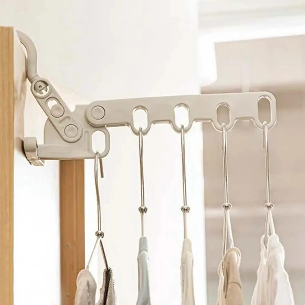 Folding Clothes Hanger Portable Travel Hotel Dry Hanger Multi-functional Five-hole Clothes Hanger Clothes Organizer Save Space
Folding Clothes Hanger Portable Travel Hotel Dry Hanger Multi-functional Five-hole Clothes Hanger Clothes Organizer Save Space
