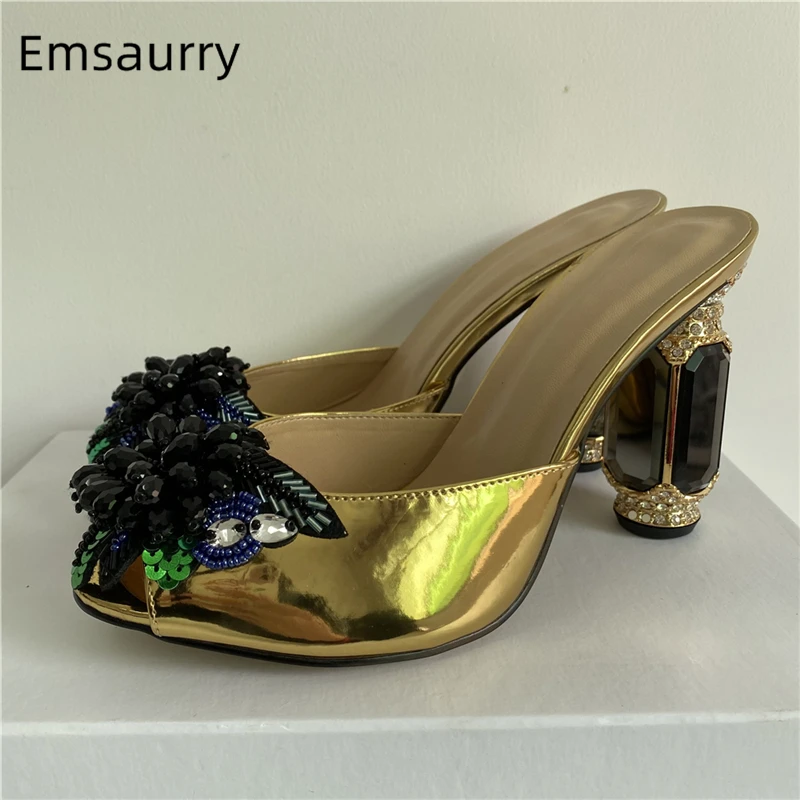 Crystal Beads Butterfly-Flower Sandals Women Luxury Patent Leather Slingbacks Diamond Rhinestone High Heel Shoes Summer
Crystal Beads Butterfly-Flower Sandals Women Luxury Patent Leather Slingbacks Diamond Rhinestone High Heel Shoes Summer