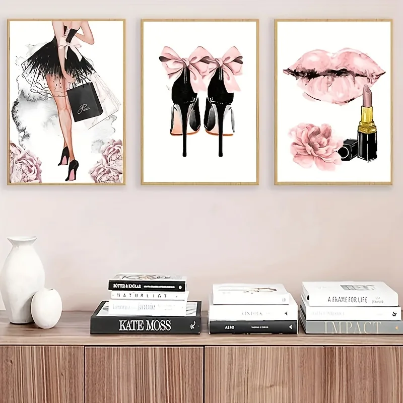 2D Flat, 3pcs Fashion Girl Wall Poster, Wall Canvas, Painting for Living Room Decor Frameless, Eye-Catching, and Stunning
2D Flat, 3pcs Fashion Girl Wall Poster, Wall Canvas, Painting for Living Room Decor Frameless, Eye-Catching, and Stunning