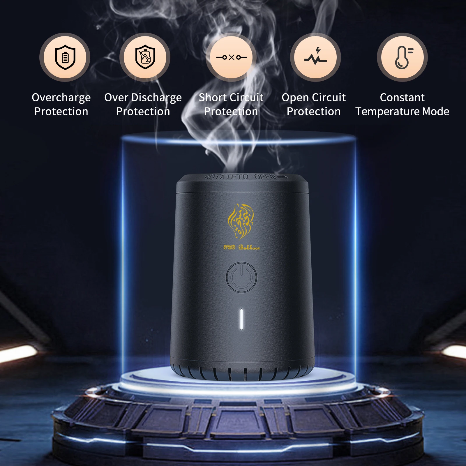 OUD Bakhoor Mini Electric Arabic Incense Burner Car Aroma Diffuser USB Rechargeable Incense Holder for Home Decor
OUD Bakhoor Mini Electric Arabic Incense Burner Car Aroma Diffuser USB Rechargeable Incense Holder for Home Decor