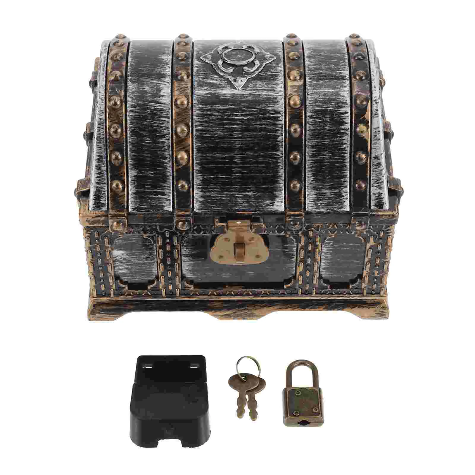 Accessories Pirate Treasure Chest Vintage Jewelry Multi-function Toys Storage Case Child Decoration
Accessories Pirate Treasure Chest Vintage Jewelry Multi-function Toys Storage Case Child Decoration