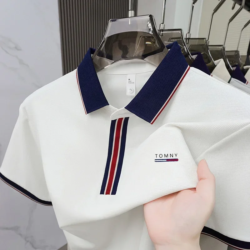 Luxury Brand Printed Polo Shirt Short Sleeved Men's Top Summer High-end Ice Silk Comfortable Breathable Casual Business T-shirt
Luxury Brand Printed Polo Shirt Short Sleeved Men's Top Summer High-end Ice Silk Comfortable Breathable Casual Business T-shirt