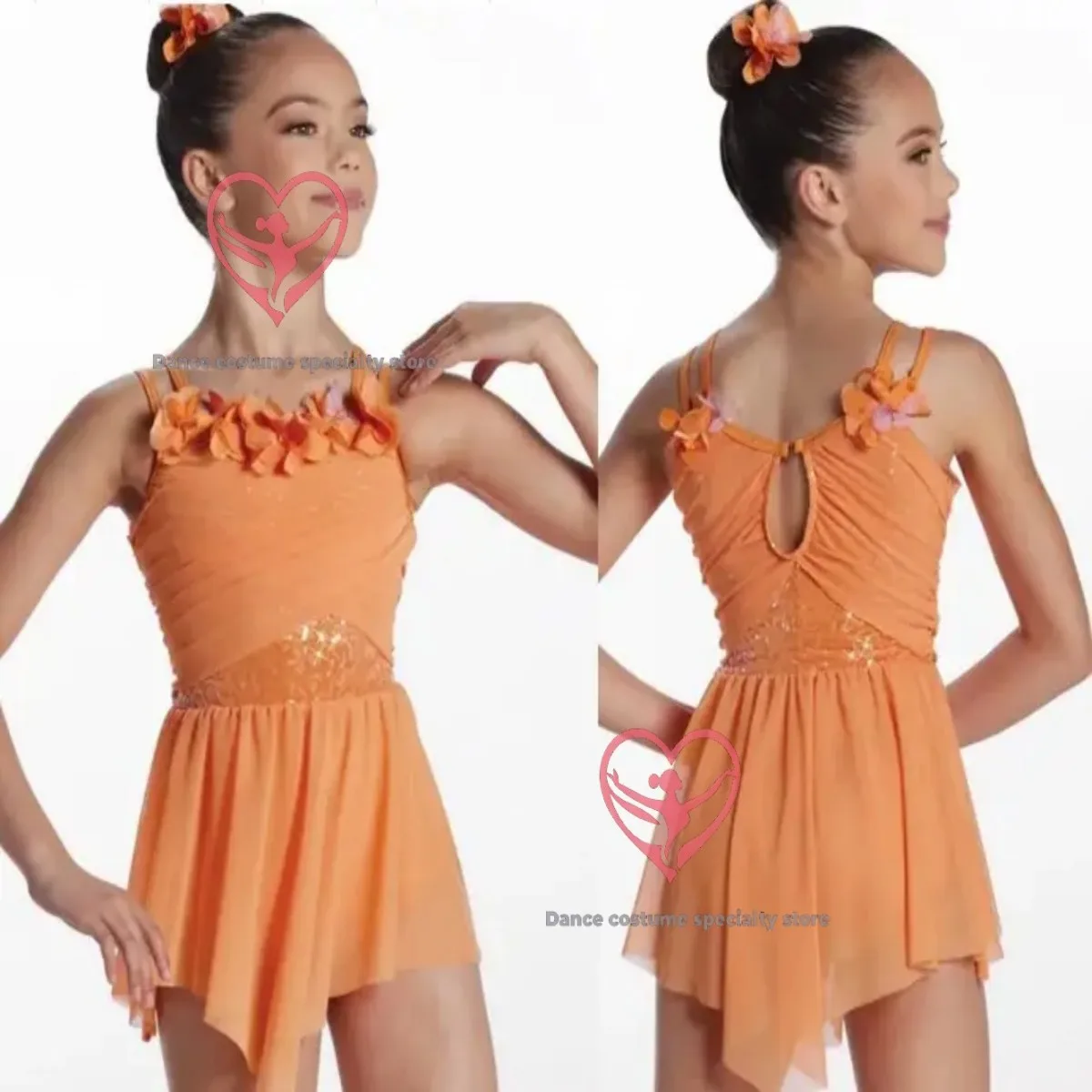 Apricot Ruffled Cut-Out Dance Performance Leotard Dress
Apricot Ruffled Cut-Out Dance Performance Leotard Dress