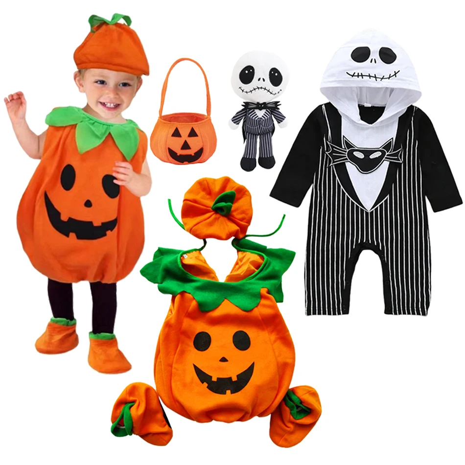 Baby Boy Girl Pumpkin Halloween Cosplay Vestidos Party Costume Romper Toddler Baby Jumpsuit Jack Nightmare Before Xmas Clothes
Baby Boy Girl Pumpkin Halloween Cosplay Vestidos Party Costume Romper Toddler Baby Jumpsuit Jack Nightmare Before Xmas Clothes