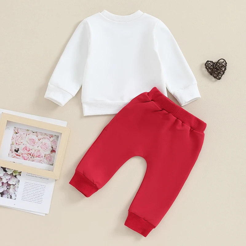 Toddler Boy Valentine s Day Set with Heart Print Long Sleeve Top and Elastic Waist Pants for Fall 2 Piece Outfit for Baby
Toddler Boy Valentine s Day Set with Heart Print Long Sleeve Top and Elastic Waist Pants for Fall 2 Piece Outfit for Baby