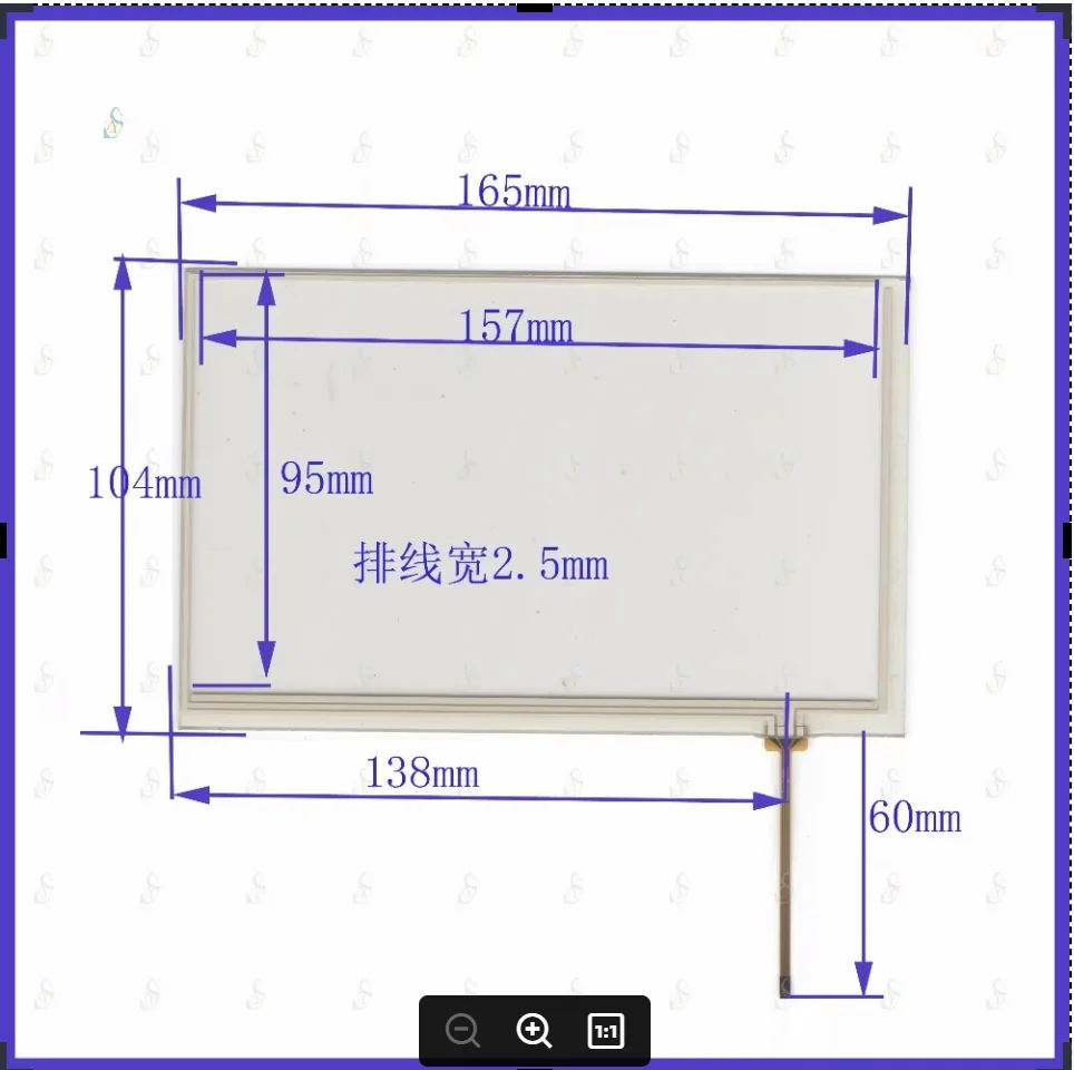 ZhiYuSun 165mm*103mm 7inch 4-wire resistive touch panel for Car DVD, 165*103 GPS Navigator screen glass
ZhiYuSun 165mm*103mm 7inch 4-wire resistive touch panel for Car DVD, 165*103 GPS Navigator screen glass