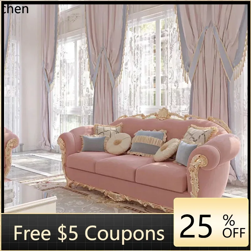 SF fabric sofa combination solid wood living room carved pull buckle sofa simple European light luxury furniture
SF fabric sofa combination solid wood living room carved pull buckle sofa simple European light luxury furniture