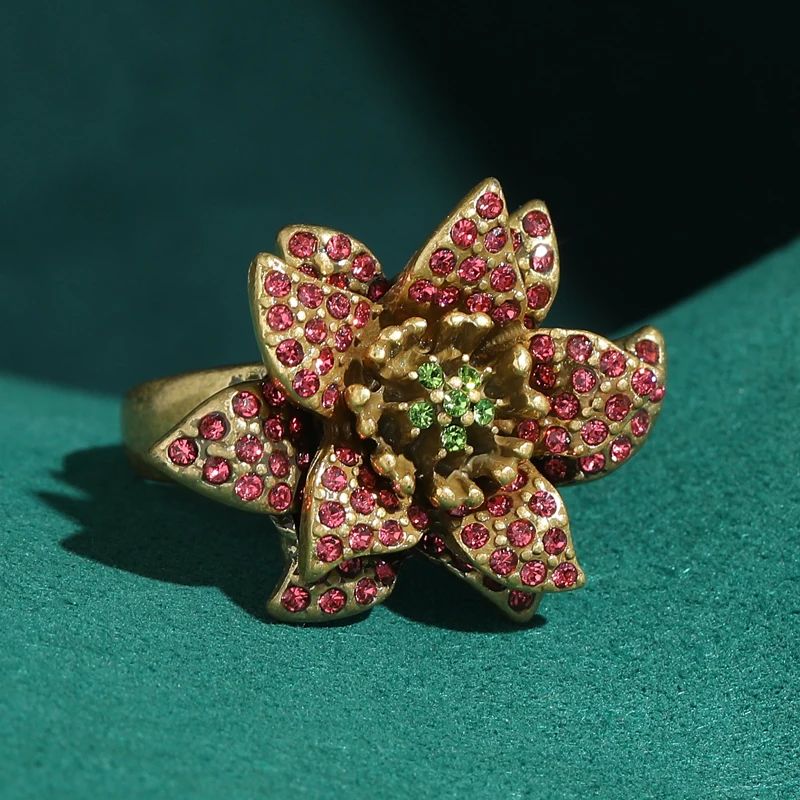 Natural Stone Mandala Flower Rings Vintage Gold Plated Retro Red Rhinestone Jewelry Luxury Wedding Party Accessories 2026 Trends
Natural Stone Mandala Flower Rings Vintage Gold Plated Retro Red Rhinestone Jewelry Luxury Wedding Party Accessories 2026 Trends