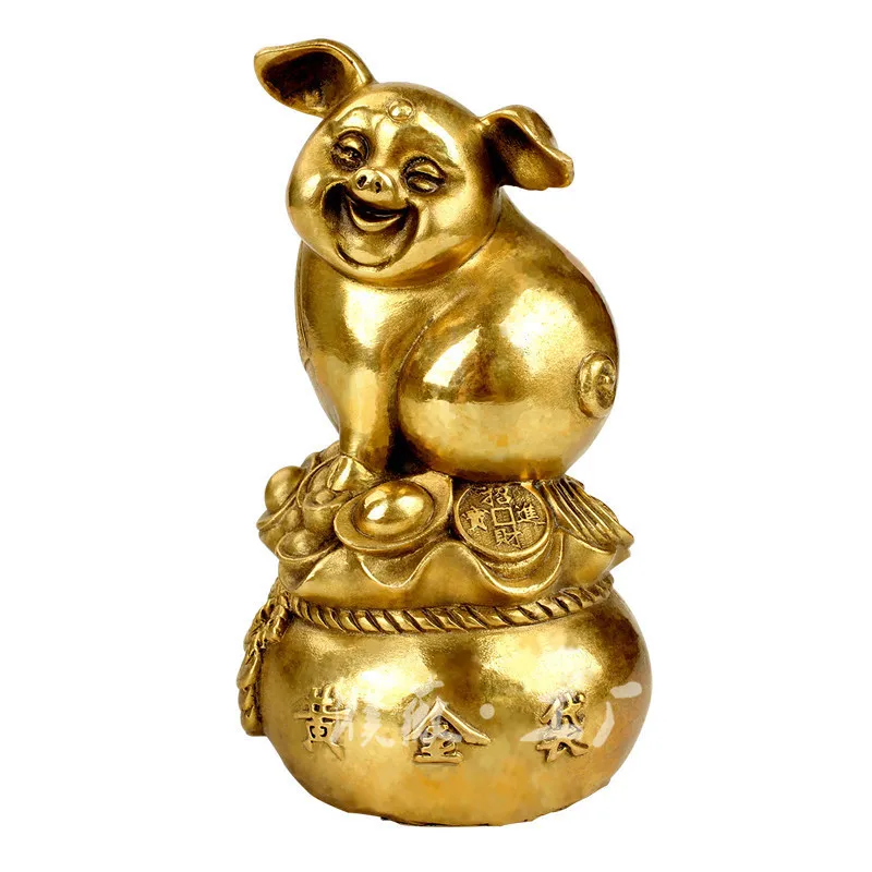 Brass Ornament Copper Ingot Zodiac Pig Living Room Entrance Cabinet Home Decor Craft Decoration
Brass Ornament Copper Ingot Zodiac Pig Living Room Entrance Cabinet Home Decor Craft Decoration