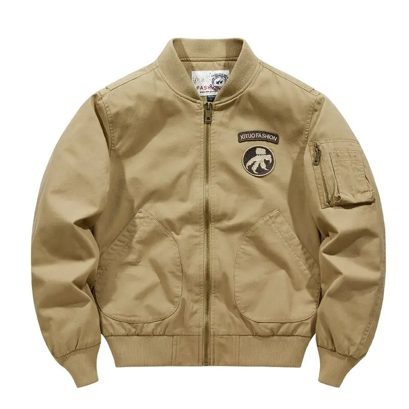 Waed Cotton Work Jaet for Men Spring Autumn Stand Collar Multi ket Versatile Busin Sle Stand Fit Chinese Brand
Waed Cotton Work Jaet for Men Spring Autumn Stand Collar Multi ket Versatile Busin Sle Stand Fit Chinese Brand