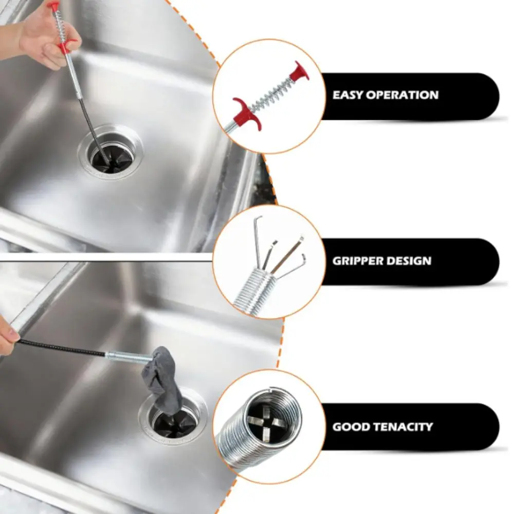 Flexible Design Sink Drain Clog Remover 4 Claw Mechanism Spring Grip Pipeline Dredging Tool Grab Handle Basement Drain
Flexible Design Sink Drain Clog Remover 4 Claw Mechanism Spring Grip Pipeline Dredging Tool Grab Handle Basement Drain