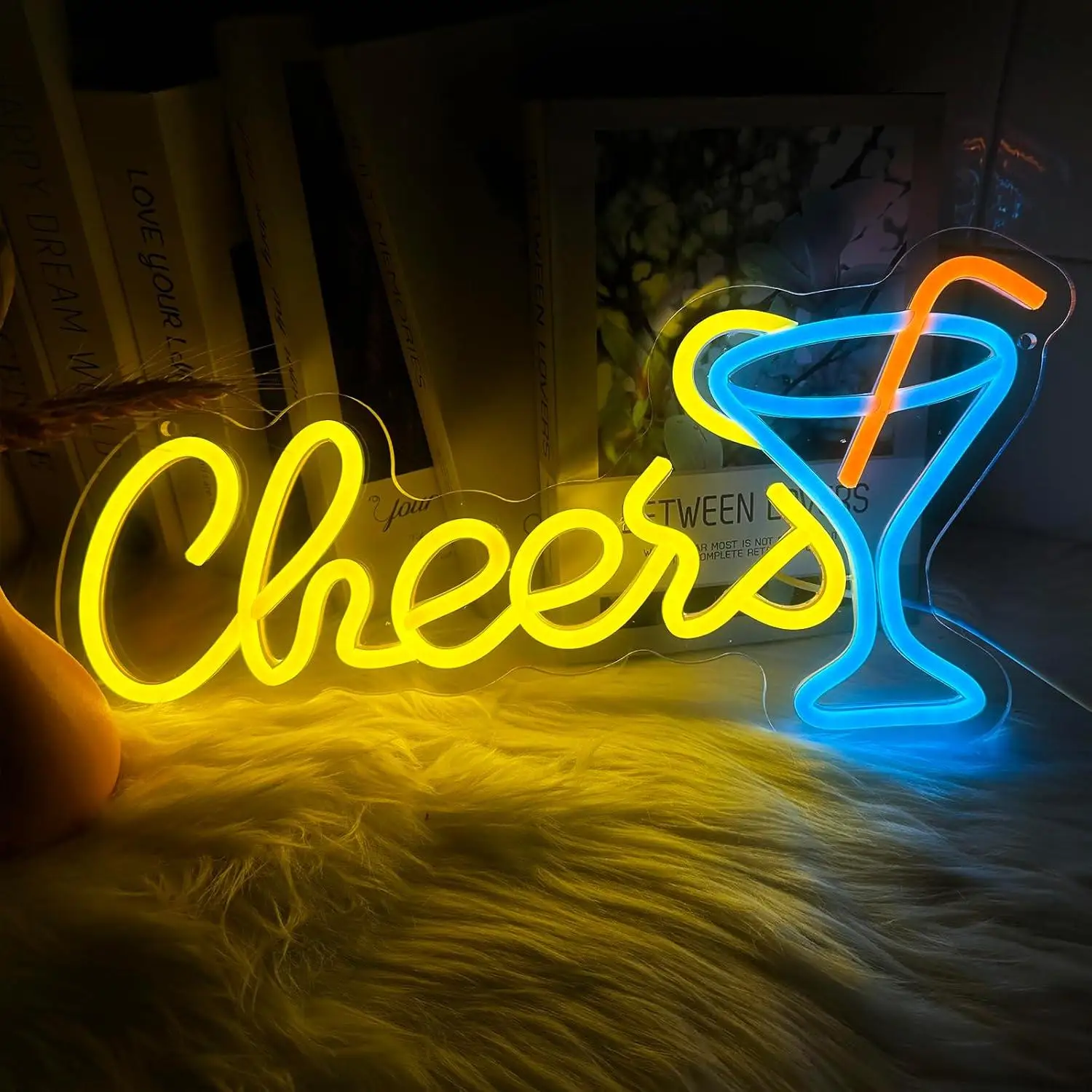 Cheers Cocktail Glass Neon Sign Dimmable LED Lights For Home Bar Man Cave Pub Club Birthday Party Wall Decor Signboard Light
Cheers Cocktail Glass Neon Sign Dimmable LED Lights For Home Bar Man Cave Pub Club Birthday Party Wall Decor Signboard Light