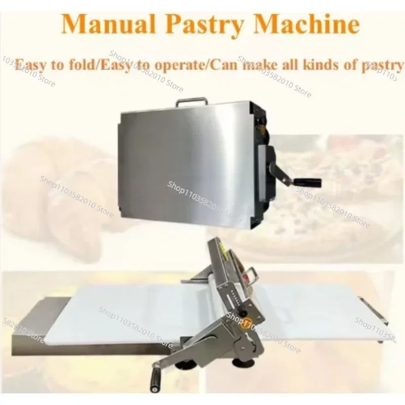 Stainless Steel Small Manual Dough Sheeter Laminator Dough Flatter Sheeter for Croissant/Bread/ Steamed Bun
Stainless Steel Small Manual Dough Sheeter Laminator Dough Flatter Sheeter for Croissant/Bread/ Steamed Bun