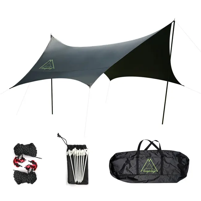 210D Oxford with Vinyl Coated UPF 50+ Rainproof Outdoor Canopy Tent Camping Awning Tent Anti-UV Large Tarp Tent
210D Oxford with Vinyl Coated UPF 50+ Rainproof Outdoor Canopy Tent Camping Awning Tent Anti-UV Large Tarp Tent